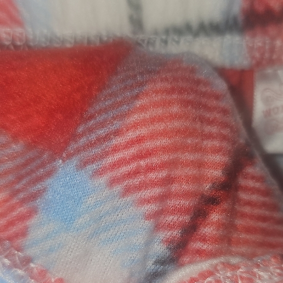 Wondershop NWT Women's Red and White Plaid Soft Fleece Pajama Pants Size Xlarge - Picture 5 of 8